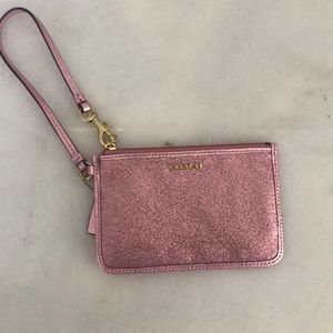NEW Sparkly Coach Wristlet